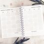 Personalised Undated Weekly Planner | Choice Of Covers, thumbnail 2 of 12