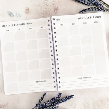 Personalised Year Planner | Choice Of Covers | Budget, Wellness And Travel, 2 of 12