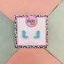 Cowboy Boot Glitter Resin Stud Earrings Pink, Blue And Silver, thumbnail 5 of 12