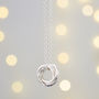 Personalised Knot Russian Ring Necklace, thumbnail 4 of 9