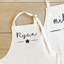 Personalised Name Star Mother Daughter Matching Aprons, thumbnail 3 of 3
