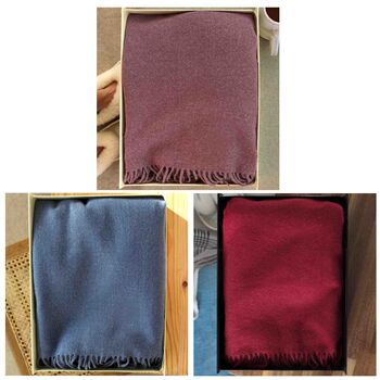 Personalised Cashmere Wool Gloves Scarf Gift Box Set, 8 of 11