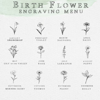 Silver Oval Birth Flower Personalised Locket Necklace, 7 of 9