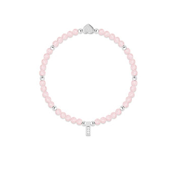 Rose Quartz And Silver Healing Crystals Bracelet Gift, 3 of 6