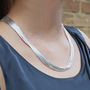 20 Strand Liquid Silver Statement Necklace, thumbnail 1 of 3