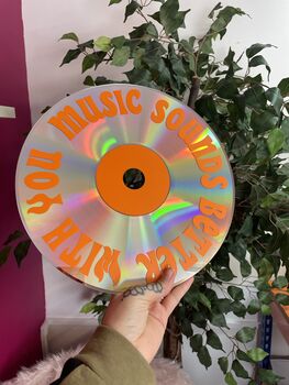 Personalised Upcycled 12' Laser Disc Decor, 3 of 8