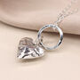Sterling Silver Heart And Hoop Necklace, thumbnail 2 of 4