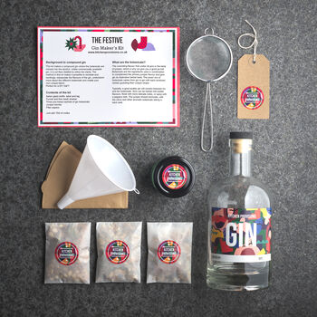 Make Your Own Gin For Christmas Kit, Two Bottles, 2 of 5