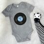 'Totally Awesome Records' Personalised Babygrow, thumbnail 3 of 8