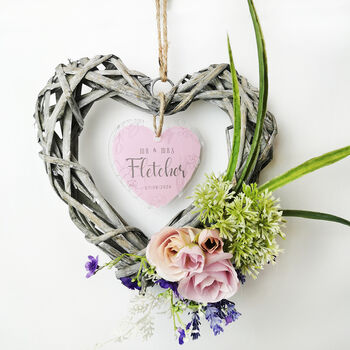 Handmade Personalised ‘Just For You’ Flower Wreath, 6 of 6
