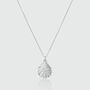 Gaia Sterling Silver Oyster Shell And Pearl Necklace, thumbnail 2 of 11