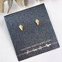 9ct Gold Leaf Stud Earrings, thumbnail 1 of 10