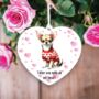 Personalised Pet Chihuahua Love Decoration, thumbnail 1 of 2