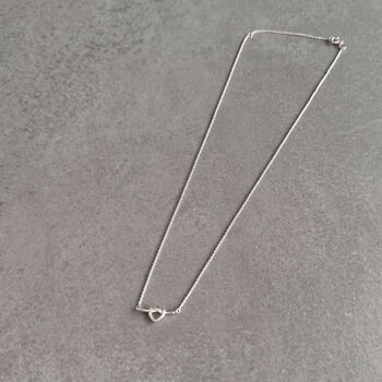 Friendship Heart Knot Necklace – Sterling Silver Gift For Best Friend, 10 of 11