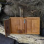 Men's Compact Tan Leather Trifold Wallet Rfid, thumbnail 6 of 8