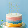Thin Gold Curly Birthday Candles, thumbnail 1 of 2