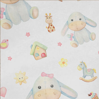 Baby Girl Christening Wrapping Paper Roll Or Folded, 3 of 3