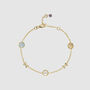 Miramar Gold Gemstone Strength And Courage Bracelet, thumbnail 2 of 4