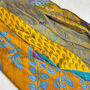 Fair Trade Recycled Sari Hair Neck Scarf Square 55cm, thumbnail 11 of 12