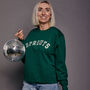 Sprouts Varsity Slogan Christmas Sweatshirt, thumbnail 2 of 8
