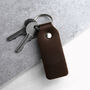 Handmade Thick Leather Fob Keyring, thumbnail 1 of 4