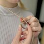 Silver Heart Locket Necklace Girlfriend Gift, thumbnail 5 of 12