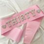 Eighteenth / 18th Birthday Party Pearl Personalised Sash, thumbnail 5 of 6