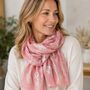 Metallic Silver Branch Scarf, thumbnail 1 of 6