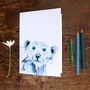 Inky Polar Bear Notebook, thumbnail 1 of 6