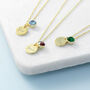 Personalised Gold Plated Birthstone Crystal Necklace, thumbnail 2 of 12