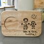 Personalised Tea And Biscuit Board With Child's Drawing, thumbnail 4 of 5