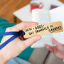 'Great Dads Get Promoted To Grandad' Gold Bookmark, thumbnail 1 of 9