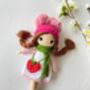 Organic Hand Knitted Doll With Cute Dress For Girls, thumbnail 7 of 12