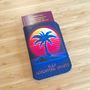 Personalised Passport Holder Synthwave Palm Tree, thumbnail 3 of 5