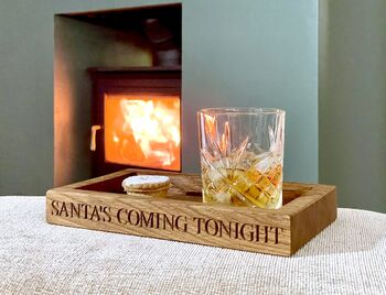 Personalised Oak Tea Cup Tray, 4 of 4