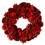Luxury Red Winter Wreath, thumbnail 2 of 5