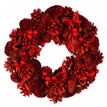 Luxury Red Winter Wreath, 2 of 5