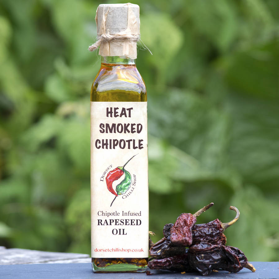 Heat Smoked Chipotle Rapeseed Oil By Dorset Chilli Shop
