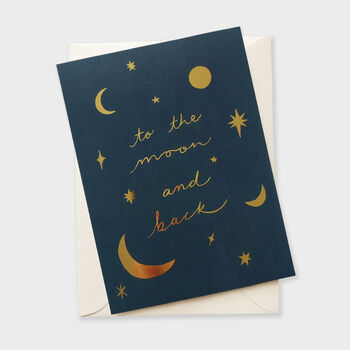 Moon And Back Astrology Love Card, 2 of 4