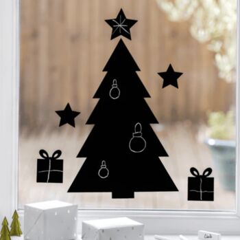 Chalkboard Christmas Tree Wall Sticker, 2 of 4