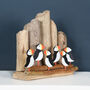 Six Puffins With Driftwood Backdrop Decoration, thumbnail 3 of 3