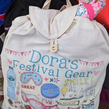 Personalised Festival Backpack, 2 of 12