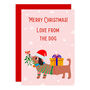 Merry Christmas From The Dog Cards Single/Boxed Set, thumbnail 1 of 2