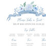Blue Hydrangea Floral Table Plan, thumbnail 3 of 4