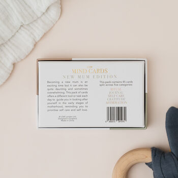 Mind Cards: New Mum Edition | 45 Mindfulness Cards For New Moms, Ideal For Early Motherhood Support And Self Care Great Mothers Day Gift, 2 of 5
