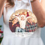 Personalised Christmas Photo And Message Metal Hanging Sign, thumbnail 1 of 2