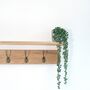 Solid Oak Coat Rack With Hooks, 10cm Deep, Oak Shelf With Hook, Chrome Hook, Silver Hook, Black Hook, Bronze, Brass Hooks, Copper, Oak Shelf, thumbnail 9 of 11