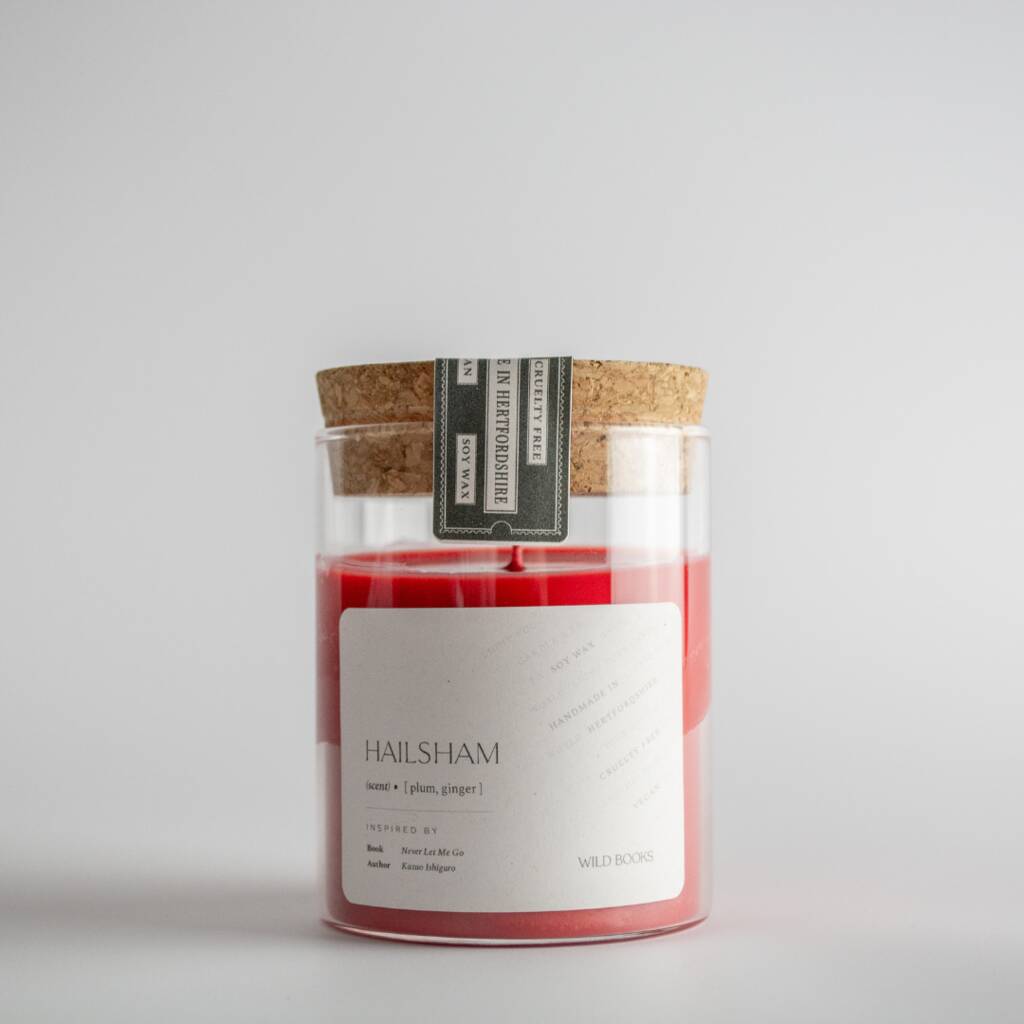 Hailsham Never Let Me Go Scented Book Candle By Wild Books