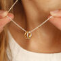 Gold And Silver Friendship Halo Necklace, thumbnail 1 of 8