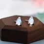Sterling Silver Droplet Moonstone Stud Earrings, thumbnail 6 of 12